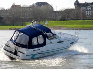 After Work - Motorboottraining am 19.04.2017 -Motoryacht Betti bei Rheinkilometer 745