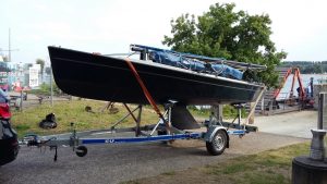 Ein neuer Polyvalk am Unterbacher See - das neue Boot der SKU