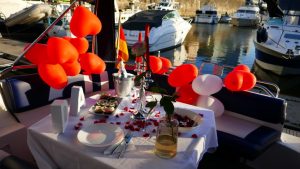 Heiratsantrag an Bord der Motoryacht Betti
